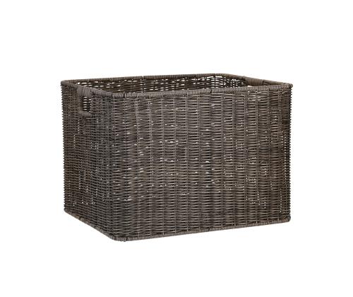 Kori BASILE 42,5x34xH30cm, tummanruskea