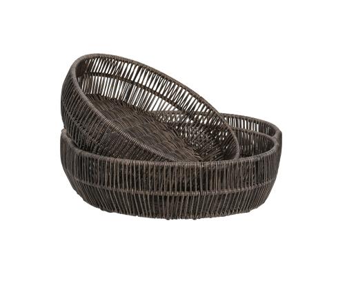 Kori BASILE D33/29xH8,5cm, tummanruskea
