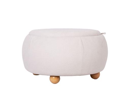 Astia/pöytä HIRO D67xH38cm, valkoinen, säilytystilalla varustettuna