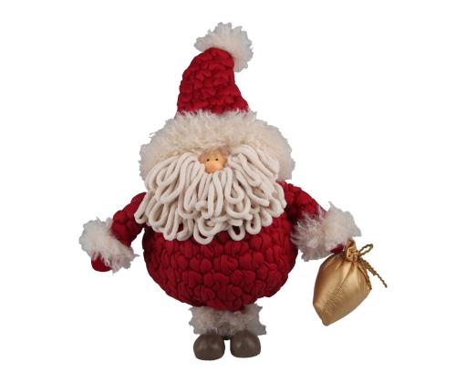 Koriste FAB CLAUS H48cm, Joulupukki, punainen
