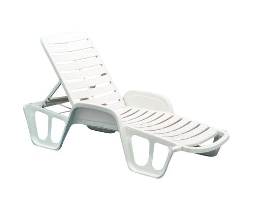 Lepotuoli FISSO 71x192xH45cm, valkoinen