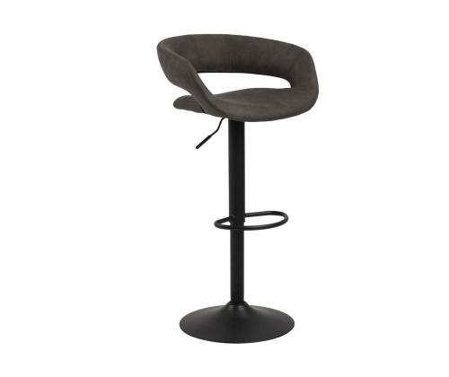 Baarijakkara GRACE 54,5x48,5xH104cm, istuin ja selkänoja: kangas, väri: antrasiitti, jalka: musta