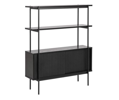 Hylly ANGUS 3, 94x27xH114cm, musta