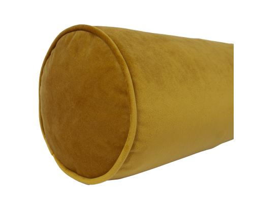 Rullatyyny VELVET D18x50cm, sinapinkeltainen, 100% polyesteriä