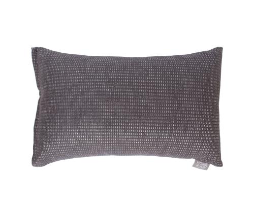 Tyyny MITSU-MITSU 30x50cm vetoketjulla, tummanruskea ja hopea, 50% puuvillaa, 50% polyesteriä, kangas 304