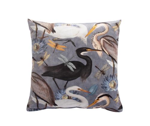 Tyyny HOLLY 45x45cm, linnut ja vesililjat