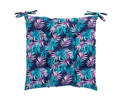 Tuolinpäällinen SUMMER lehdet, 40x40cm, 80% puuvillaa, 20% polyesteriä