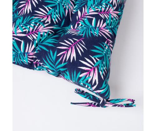 Tuolinpäällinen SUMMER lehdet, 40x40cm, 80% puuvillaa, 20% polyesteriä