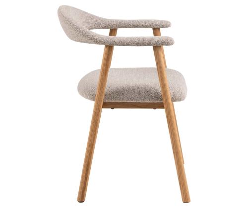 Tuoli ADDI kahvoilla, beige, 56x54xH75,5cm, solkikangas, solkikangas