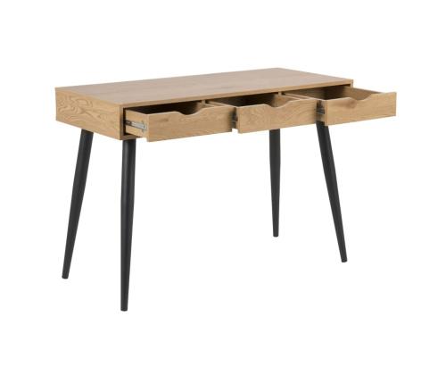Työpöytä NEPTUN 110x50xH77cm, tammi, melamiinilevy, metalli