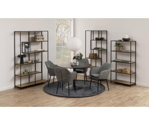 Ruokapöytä IBIZA D110xH74cm, musta