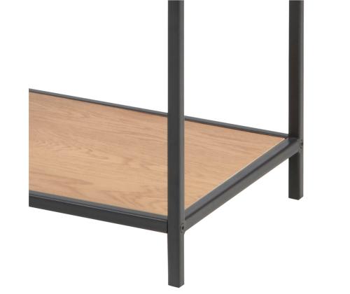 Hylly SEAFORD 77x35xH114cm, tammi, huonekalulevy, metalli