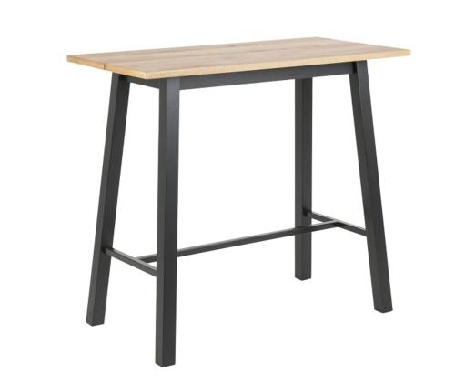 Baaripöytä CHARA 117x58xH105cm, tammi/musta