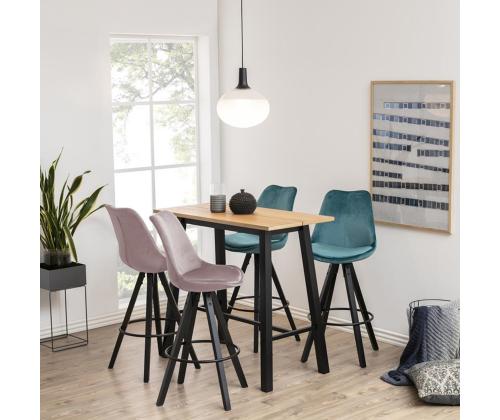 Baaripöytä CHARA 117x58xH105cm, tammi/musta