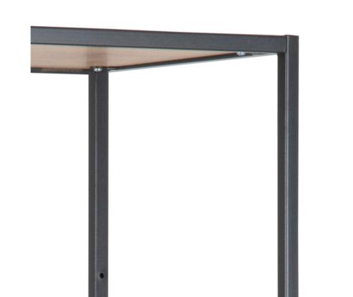 Hylly SEAFORD 77x35xH185cm, tammi, huonekalulevy, metalli