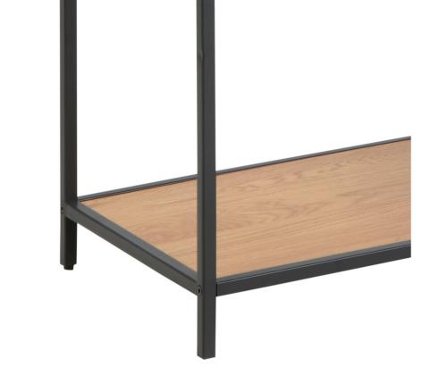 Hylly SEAFORD 77x35xH185cm, tammi, huonekalulevy, metalli