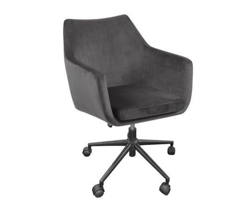 Työtuoli NORA, 58x58xH91cm, tummanharmaa, kangas, metalli