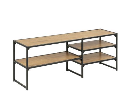 TV-pöytä SEAFORD 120x33xH46cm, 3 hyllyä, tammi 3