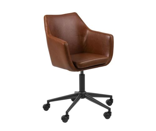 Työtuoli NORA 58x58xH91cm, merkki, keinonahka, metalli