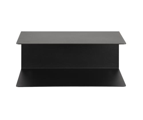 Seinähylly JOLIET 35x20xH14cm, musta metallia