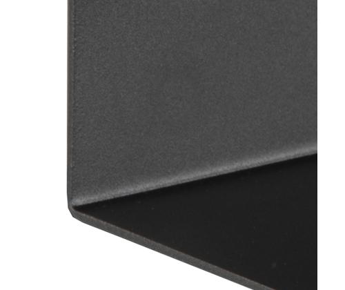 Seinähylly JOLIET 35x20xH14cm, musta metallia