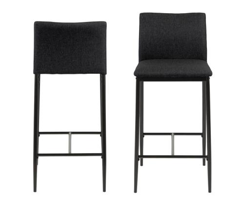 Baarijakkara DEMINA 41x48,5xH90cm, tummanharmaa, materiaali: 100% polyesterikangas, metalli