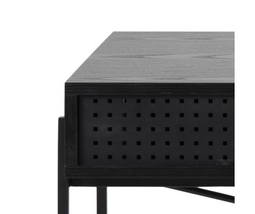 Kirjutuslaud ANGUS 110x50xH75cm, must, melamiin, metalli