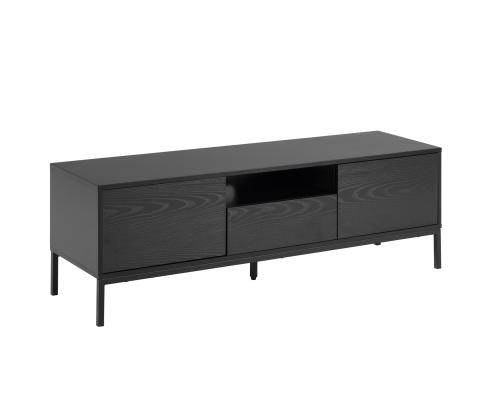 TV-pöytä SEAFORD, 140x40xH45cm, 1 laatikko, musta
