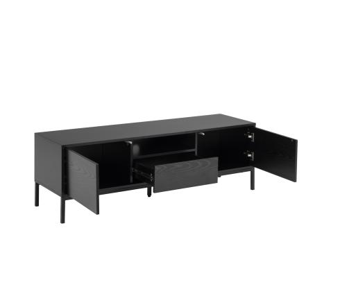 TV-pöytä SEAFORD, 140x40xH45cm, 1 laatikko, musta