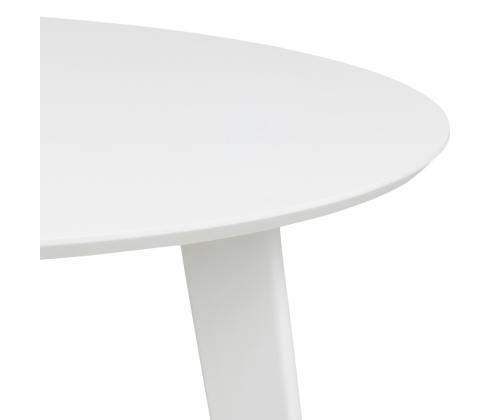 Ruokapöytä ROXBY, D105xH76cm, valkoinen