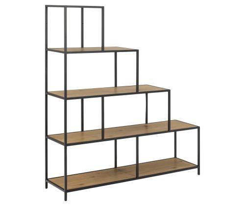 Hylly SEAFORD 135x35xH150cm, luonnonväri, jauhemaalattua metallia