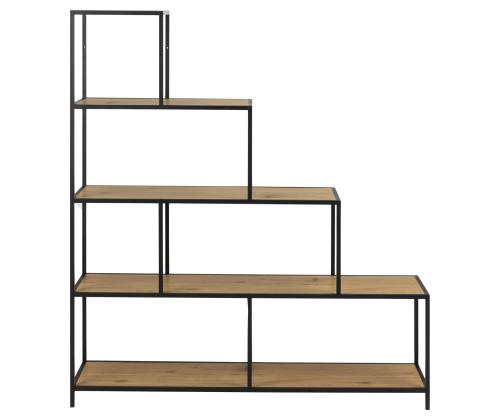 Hylly SEAFORD 135x35xH150cm, luonnonväri, jauhemaalattua metallia