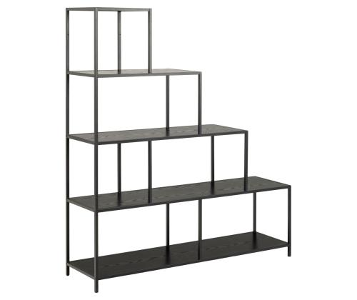 Hylly SEAFORD 135x35xH150cm, musta