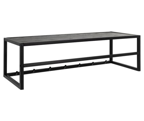 Seinäripustin SEAFORD 77x28xH22cm, musta