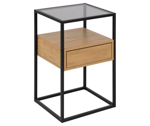 Yöpöytäkaappi RANDOLF 40x35xH60cm, harmaa