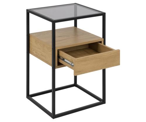 Yöpöytäkaappi RANDOLF 40x35xH60cm, harmaa