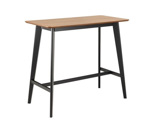 Baaripöytä ROXBY 120x60xH105cm, luonnollinen/musta