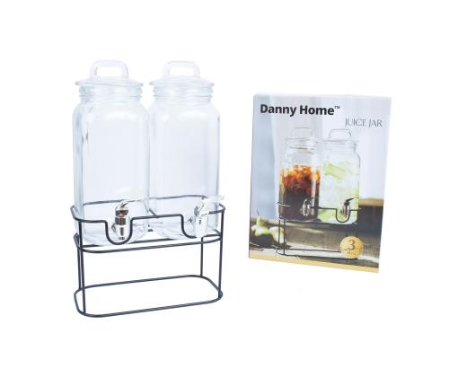 Juoma-astia TWIN 2x2,3L, pohjakehyksellä varustettuna