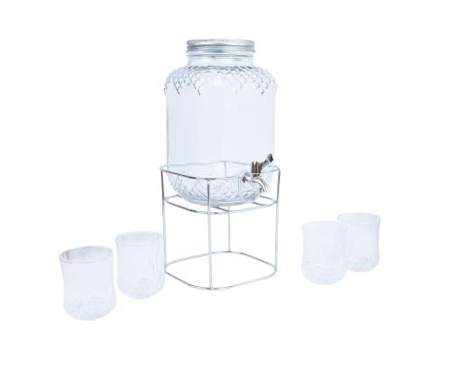 Juoma-astia +4lasia PARTY SET 4L, pohjakehyksellä varustettuna