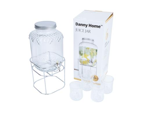 Juoma-astia +4lasia PARTY SET 4L, pohjakehyksellä varustettuna