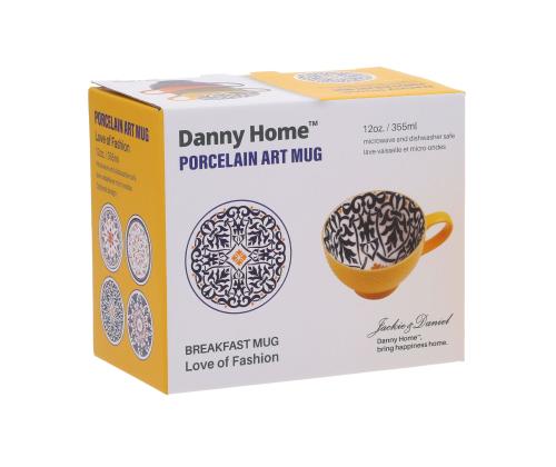 Muki SEREN H7,7cm 355ml, keltainen/sininen