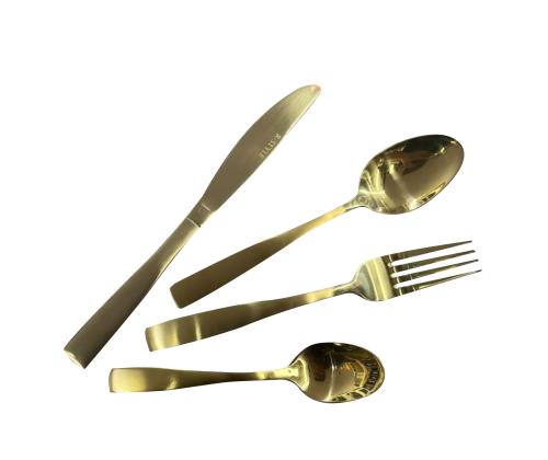 Ruokailuvälineet DUNE 24-osainen, kultainen