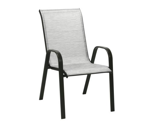 Puutarhakalusteet DUBLIN pöytä ja 6 tuolia, hopeanharmaa