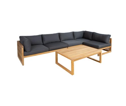 Setti SERENITY 2+2+1 kulmasohva ja pöytä