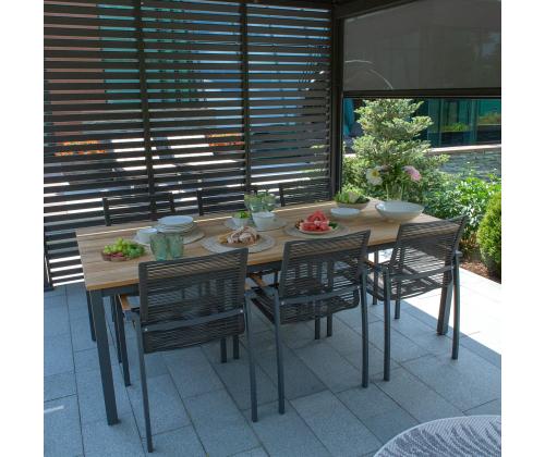 MONTANA ruokapöytä ja 8 tuolia