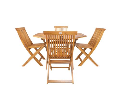 Puutarhakalustesarja FINLAY pöytä ja 4 tuolia