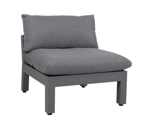 Puutarhakalusteet FLUFFY modulaarinen sohva ja pöytä, harmaa