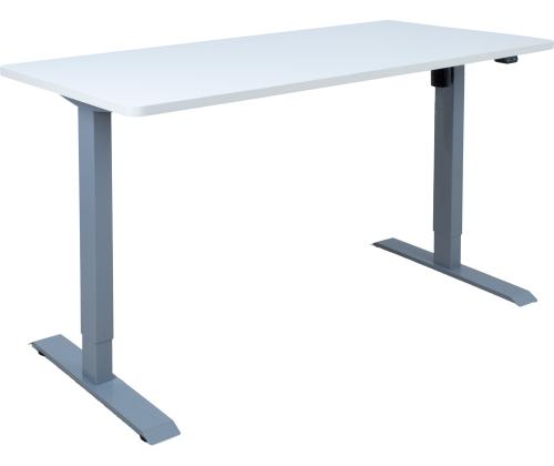 Säädettävä pöytä ERGO 1 moottorilla 140x70xH71-121cm, valkoinen, melamiinilevy