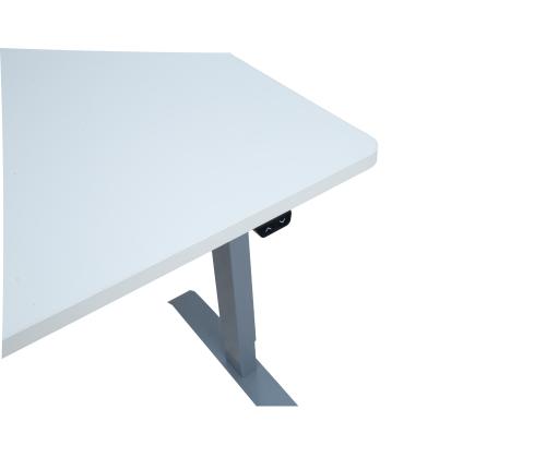 Säädettävä pöytä ERGO 1 moottorilla 140x70xH71-121cm, valkoinen, melamiinilevy