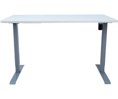 Säädettävä pöytä ERGO 1 moottorilla 140x70xH71-121cm, valkoinen, melamiinilevy